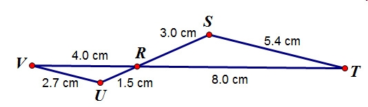 HELPPP!!!Kelsey uses the similarity statement to describe the triangles below. Which-example-1