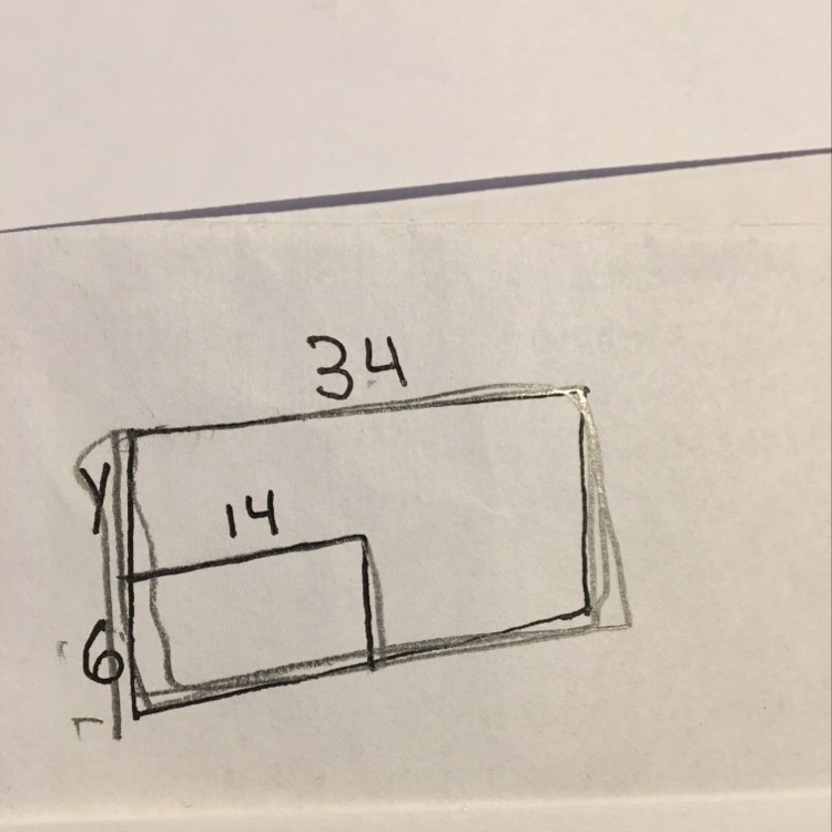 How do you find y in the rectangle??-example-1