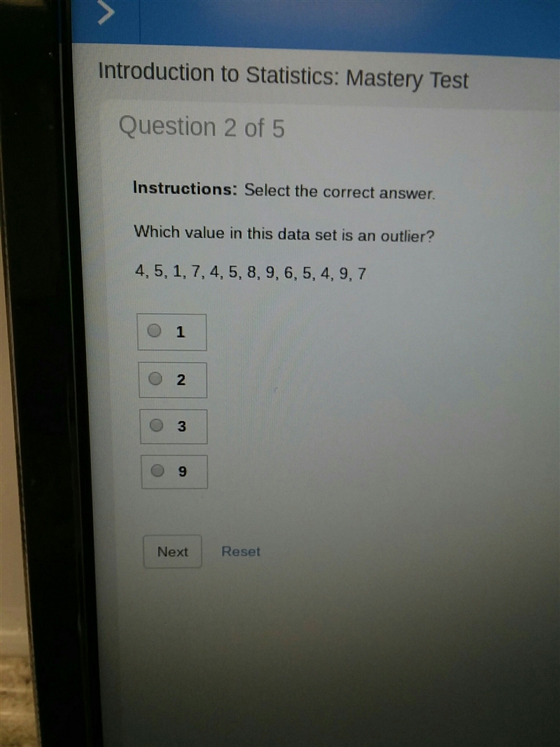 Which value in this data set in an outliner-example-1