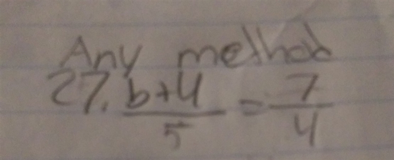 How do you solve b+4/5=7/4-example-1