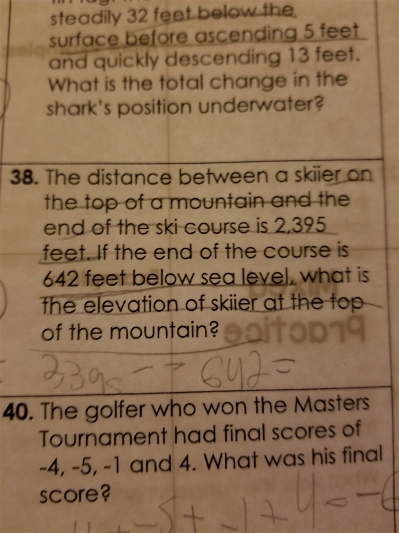 What is the elevation of skiier at the top of the mountain?-example-1