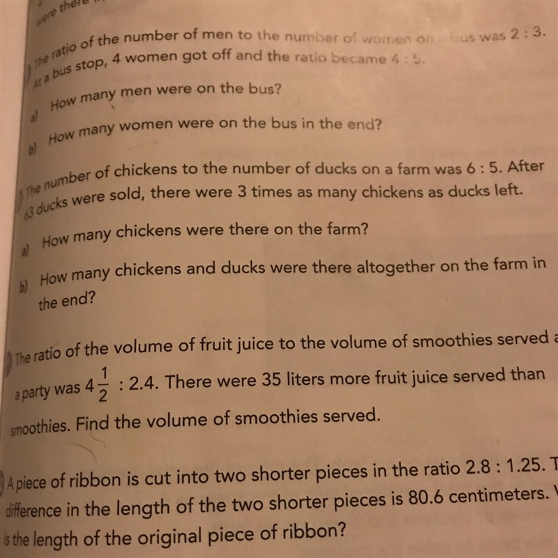 Pls help (The ratio of fruit juice one)-example-1