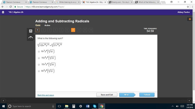 HELP!! Adding and subtracting radicals-example-1