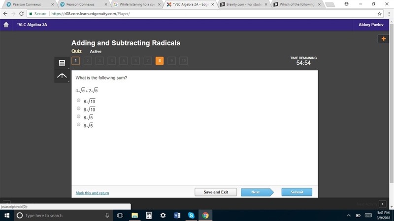 HELP!! Adding and subtracting radicals-example-2