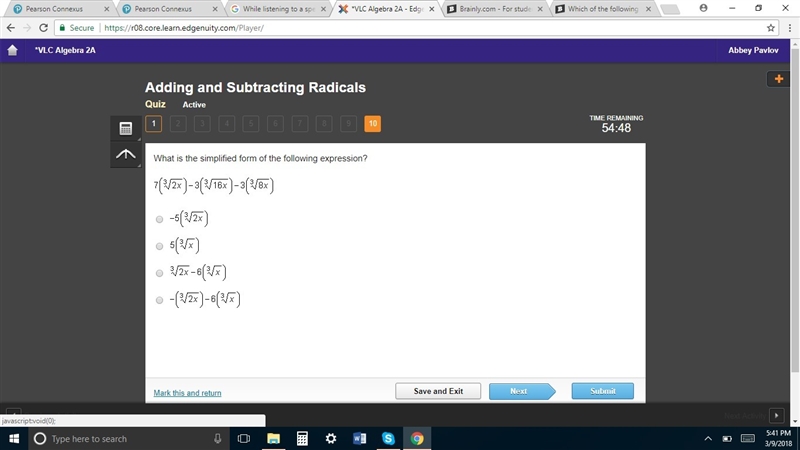 HELP!! Adding and subtracting radicals-example-4