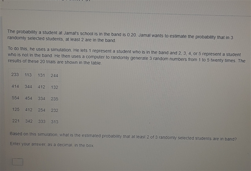 What is the probability that at least 2 of 3 randomly selected students are in th-example-1