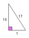 1.) The length of the missing side is? 2.) What is the length of the missing side-example-1