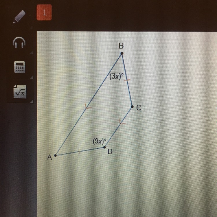 What is the value of x in trapezoid abcd-example-1