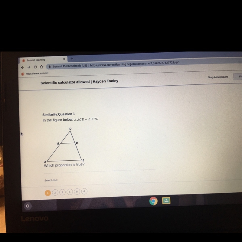 Which proportion is true?-example-1