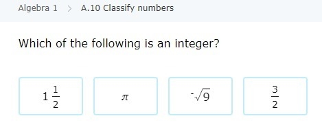 Which of the following is an integer?-example-1