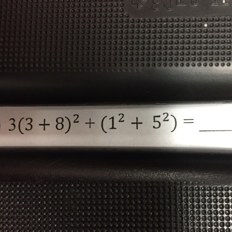 Simplify 3(3+8)square + (1square+5square)=-example-1