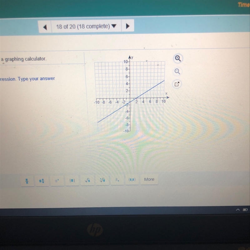 What is the equation of the line ?-example-1