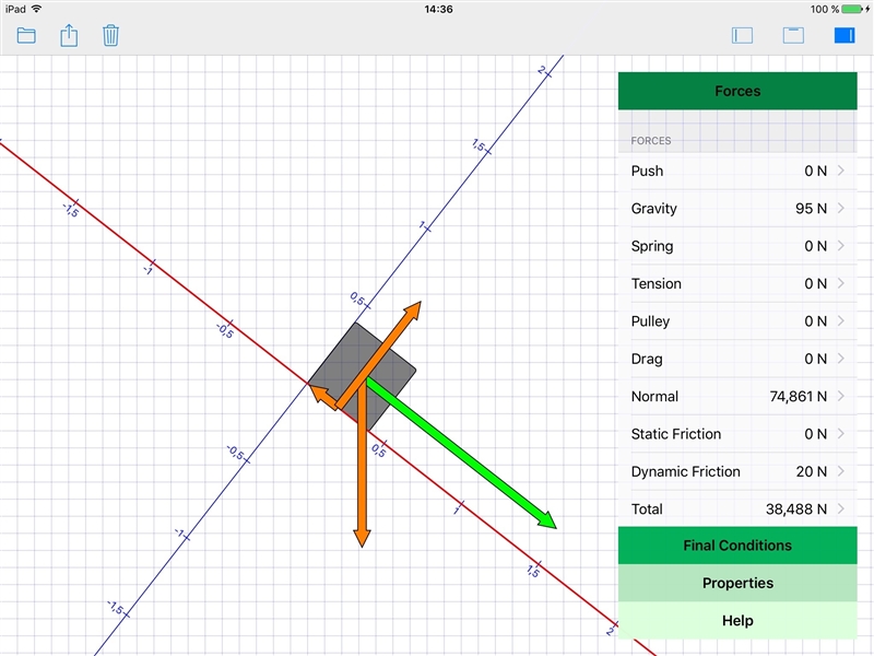 While a roofer is working on a roof that slants at 38.0 ∘ above the horizontal, he-example-1