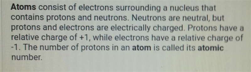 Describe the general structure of an atom.-example-1