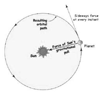 The gravitational force between Earth and the Sun is a two way force. Both the planet-example-1