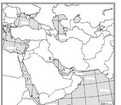 Letter C on the map labels which feature of the Middle East? Gaza Strip Red Sea Persian-example-1