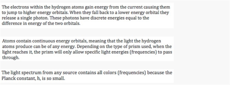 A glass tube is filled with hydrogen gas. An electric current is passed through the-example-1