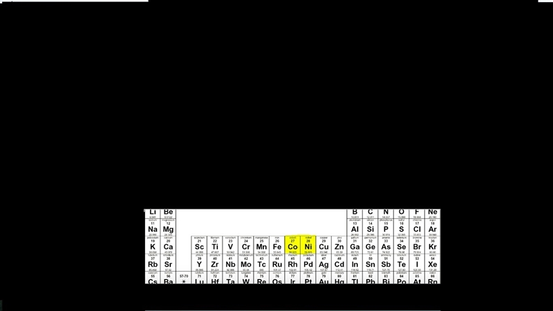 Using the periodic table and your knowledge of atomic structure. cobalt (Co) and nickel-example-1