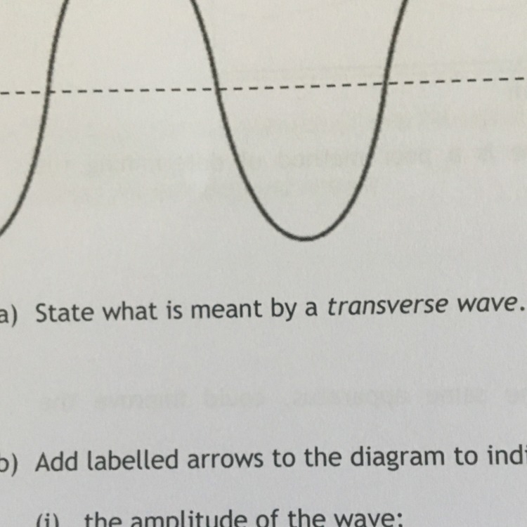 What is meant by a transverse wave?-example-1