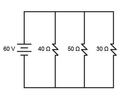 A circuit is built based on the circuit diagram shown. What is the current in the-example-1