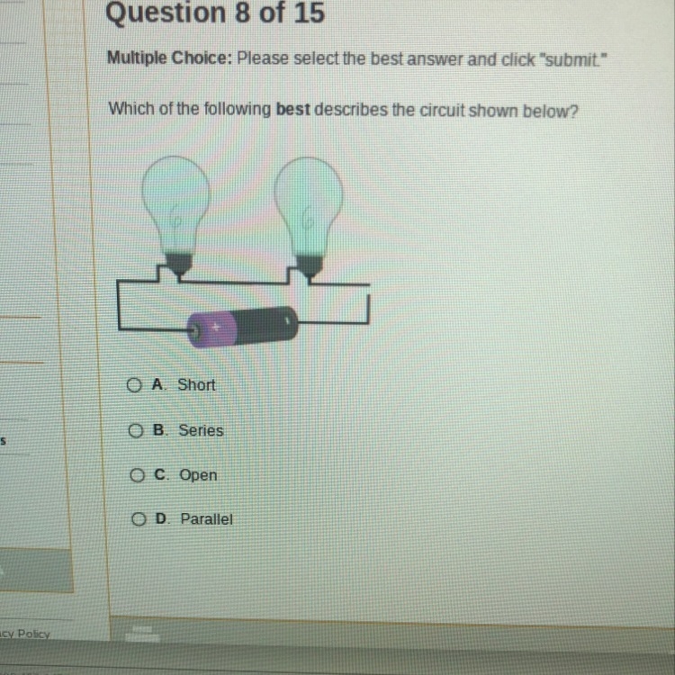 Which of the following best describes the circuit shown below?-example-1