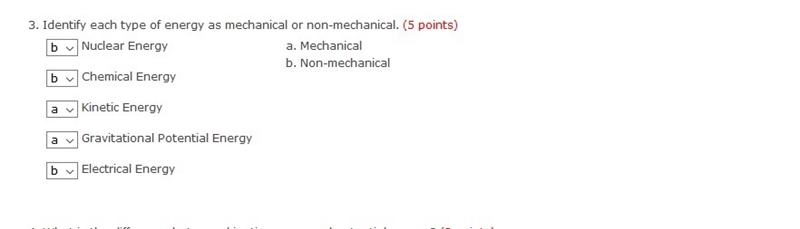 Identify each type of energy as mechanical or non-mechanical.-example-1