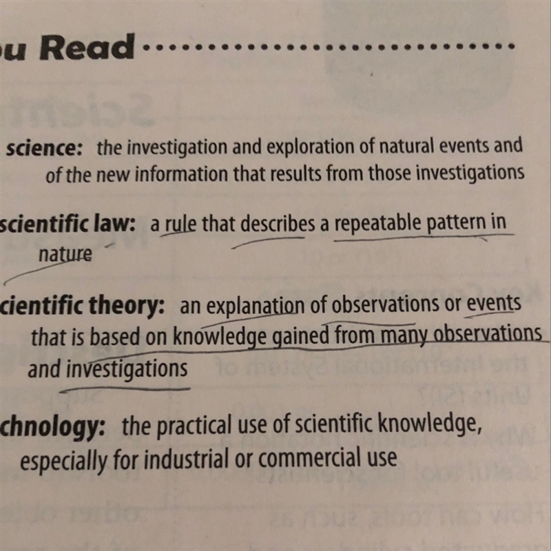 For the definition of Science, what question can I ask based on the definition?-example-1