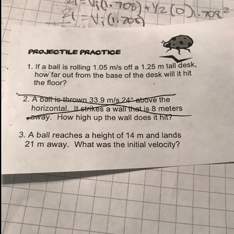 A ball reaches a height of 14 meters and lands 21 meters away. what is the initial-example-1