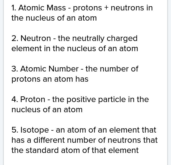 Match the correct term with the definition Question 1 options: the positive particle-example-1