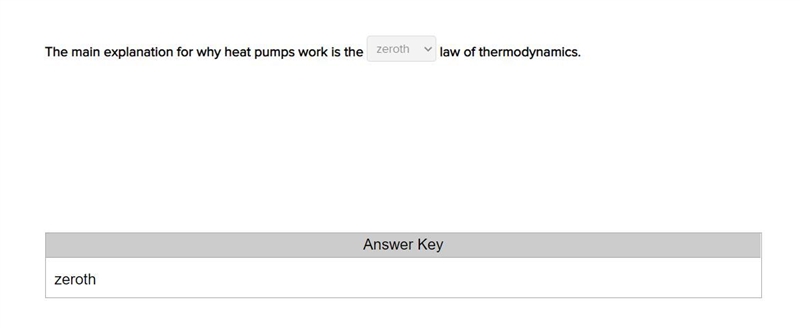 The main explanation for why heat pumps work is the ________ law of thermodynamics-example-1