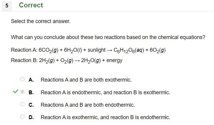 What can you conclude about these two reactions based on the chemical equations? Reaction-example-1