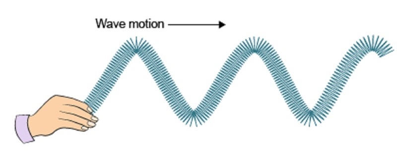 What is the motion of the particles in this kind of wave? A) The particles will move-example-1