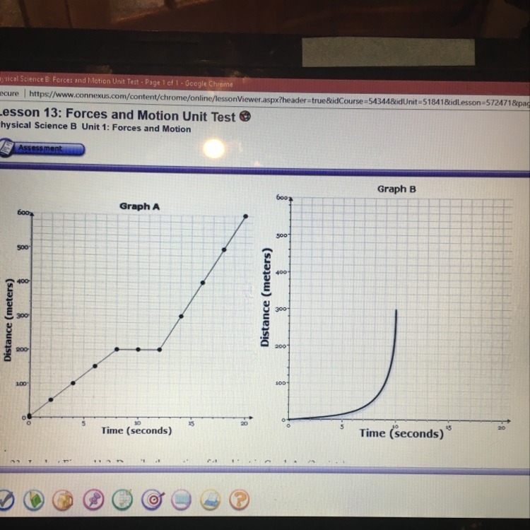 Compare graphs a and b in figure 11-2 which graph shows a greater velocity at 5 seconds-example-1