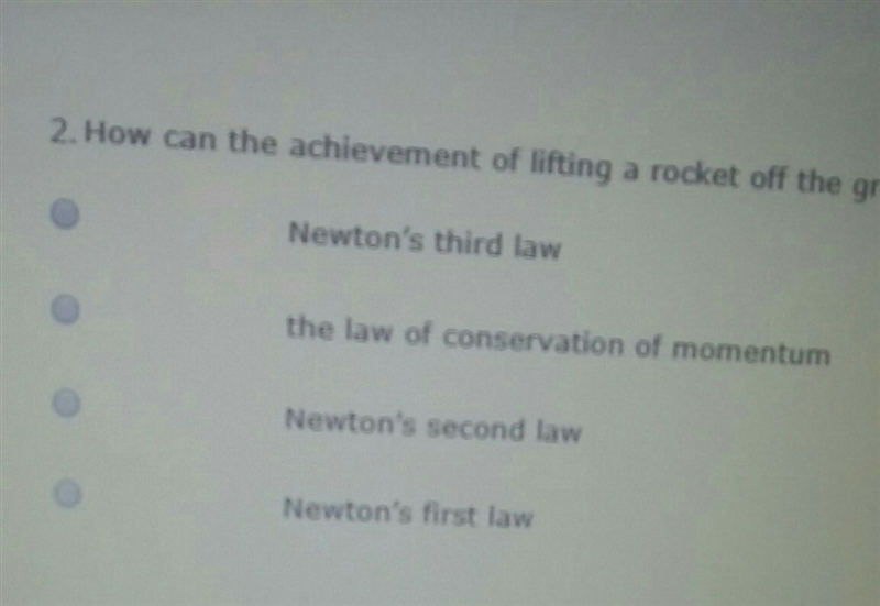 How can the achievement of lifting a rocket off the ground and into space be explained-example-1