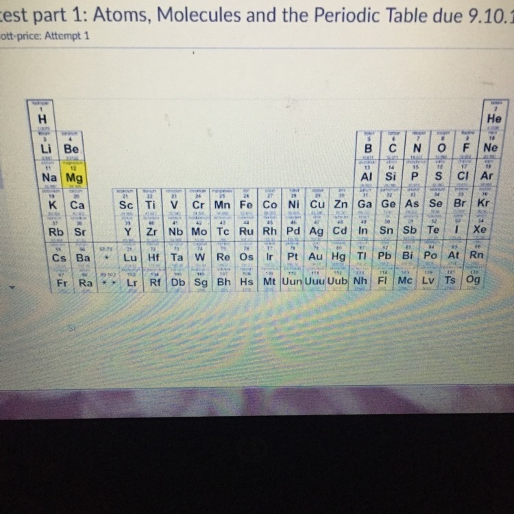 Which element behaves most like magnesium ? A. Sr B. Si C.S D.Sn-example-1