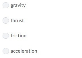 All of the following are forces except-example-1