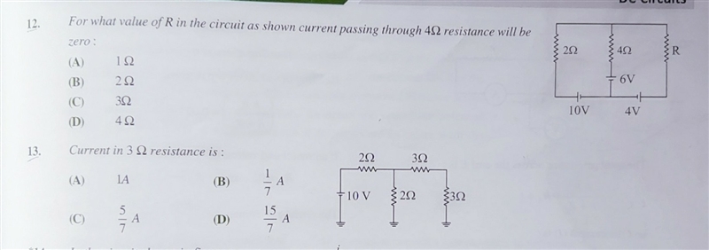 ◆ DC Circuits ◆ Someone please help with the above two questions !-example-1