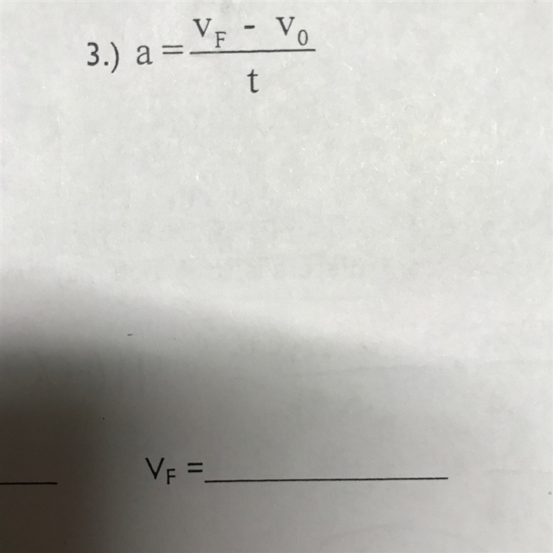 How do I find Vf in this formula?-example-1