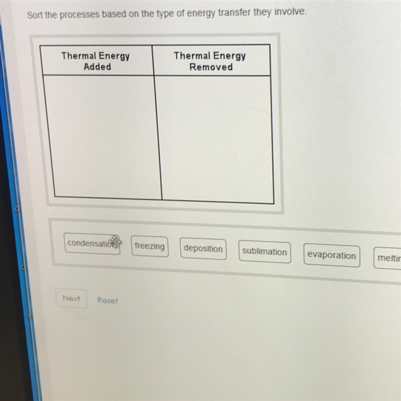 Sort the processes based on the type of energy transfer they involve.??-example-1