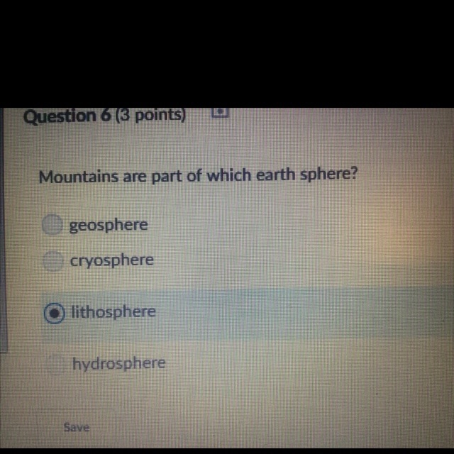 Mountains are part of which earth sphere?? Am I correct?-example-1