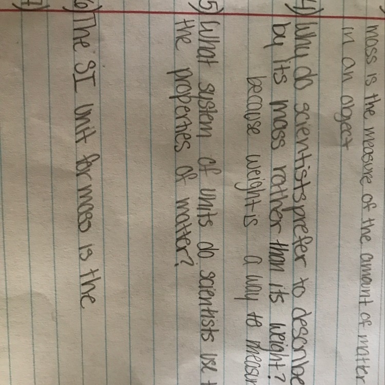 What system of units do scientists use to measure the properties of matter-example-1