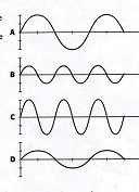 Study the four transverse waves shown. Compare the properties of waves B, C, &amp-example-1