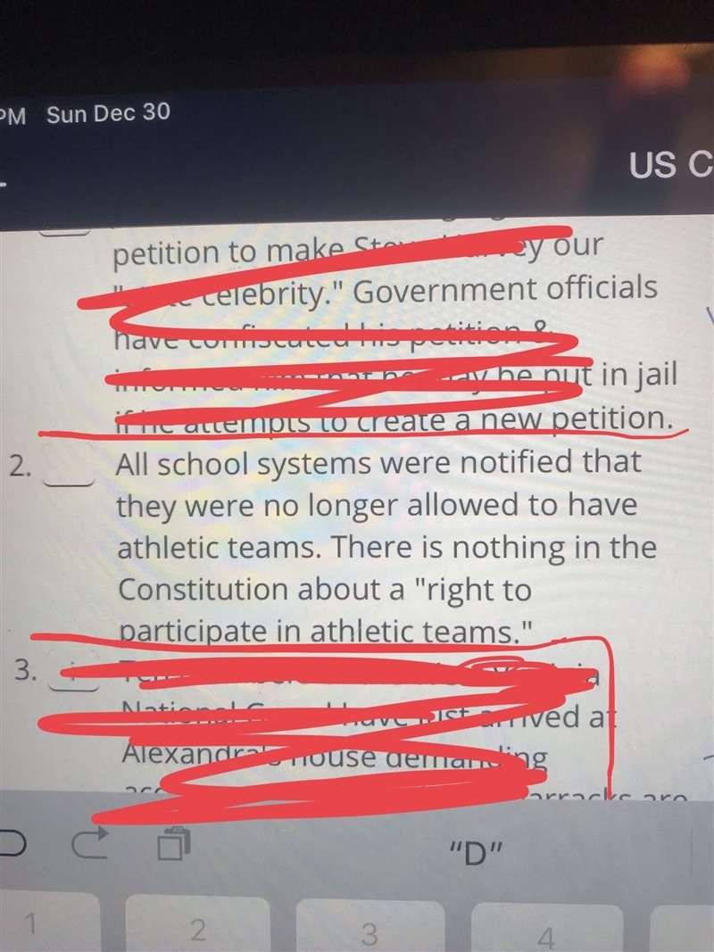 What amendment would this fall under? A.) 10th amendment B.) 9th amendment C.) 7th-example-1