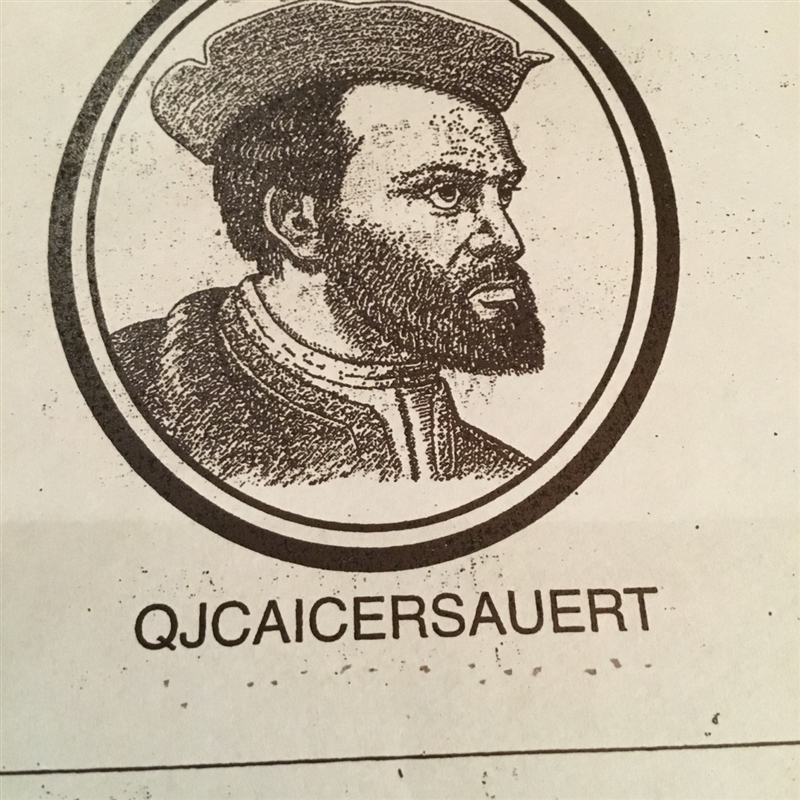 What is QJCAICERSAUERT unscrambled into an European Explorers name.-example-1