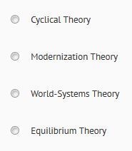 which theory argues that societies progressed through various stages from pre-industrial-example-1