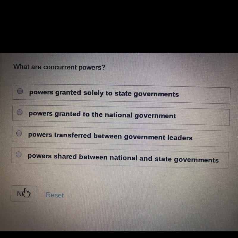 What is concurrent powers?-example-1