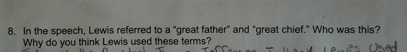 Help!! Please! "Why do you think Lewis used these terms???"-example-1