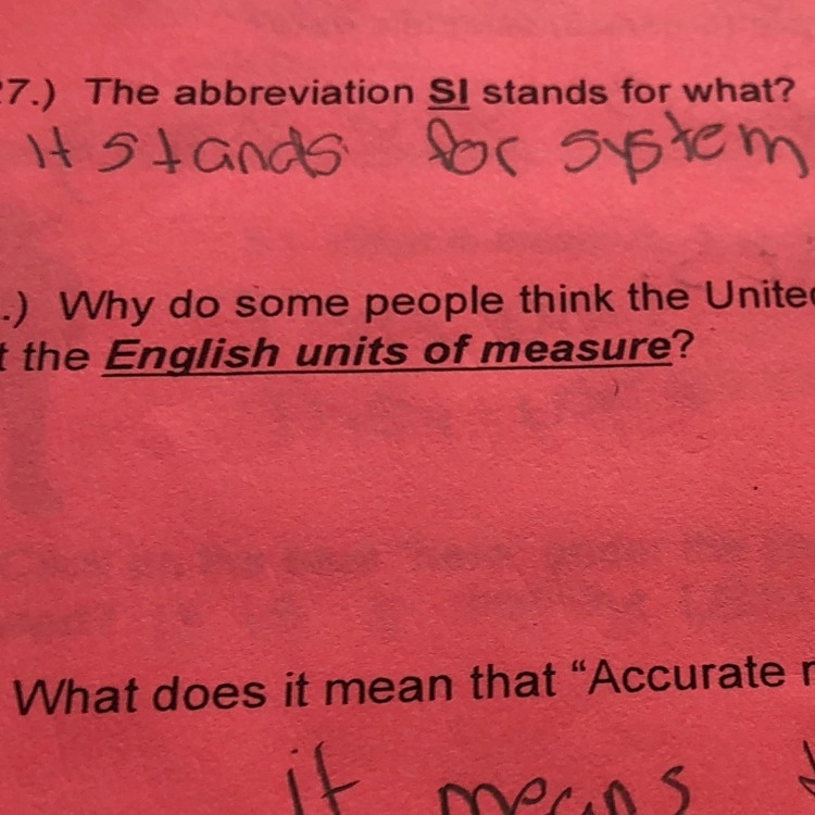 Why do people think the USA should use a metric system and not the English unit of-example-1