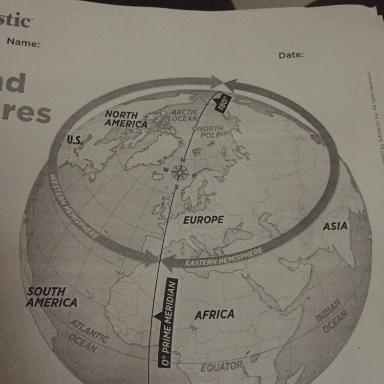 The prime meridian passes through which continents shown-example-1