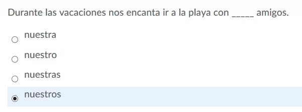 Any Spanish native speaker here? Can you check this answer for me? Thanks!-example-1